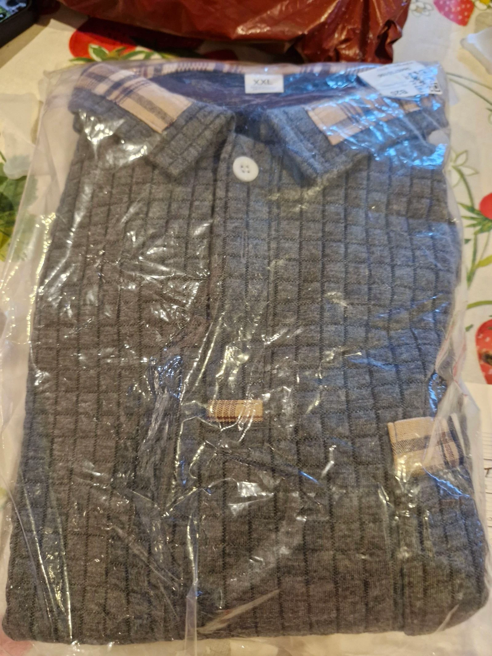 Grey gauze polo xxl new – photo 4